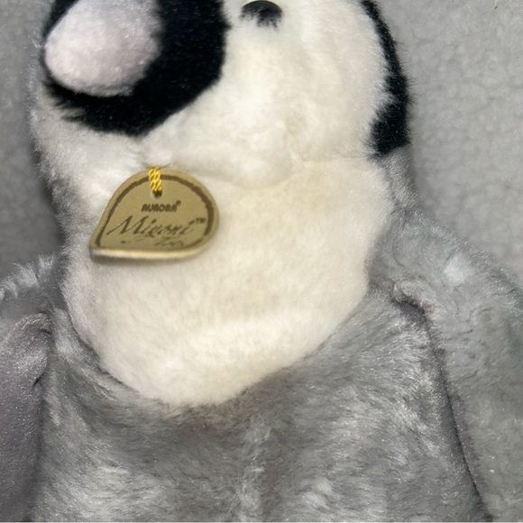 Aurora Miyoni Tots Penguin chick plush 9.5" grey black & white - Picture 4 of 9